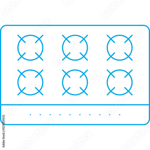 stoves single icon vector illustration