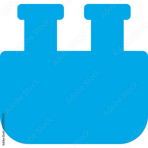 Test tube single icon vector illustration