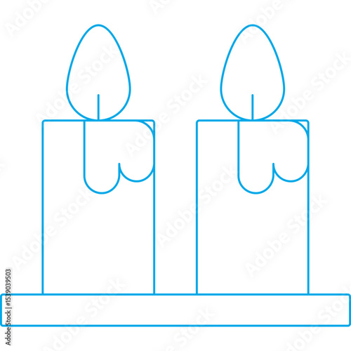 Candle single icon vector illustration