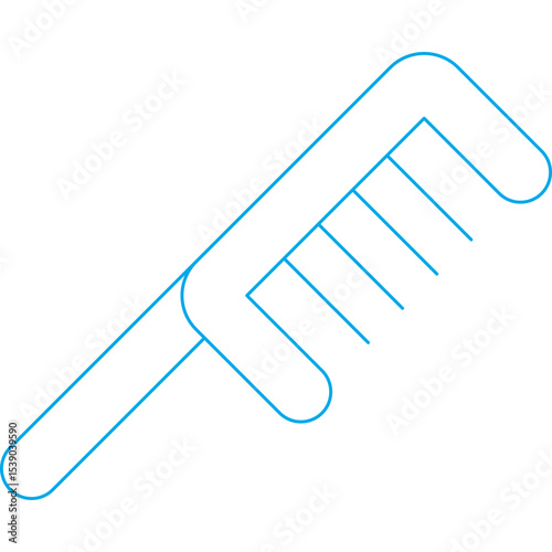 Comb single icon vector illustration