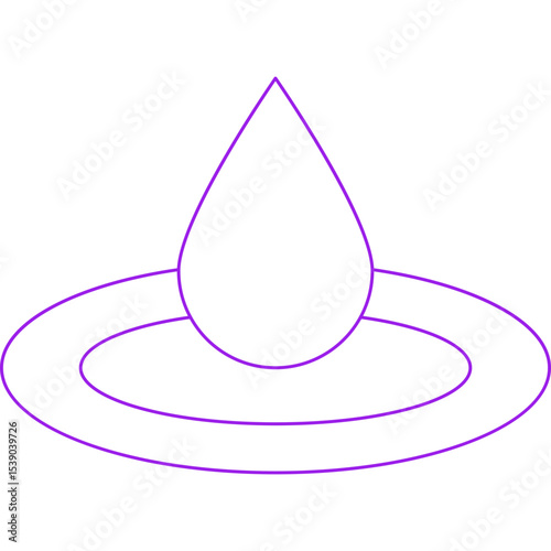 Drop single icon vector illustration