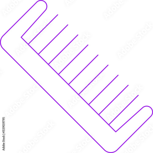 Hair Comb single icon vector illustration