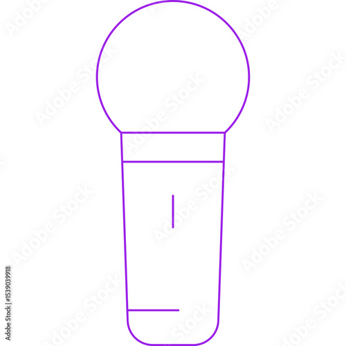 Mic single icon vector illustration