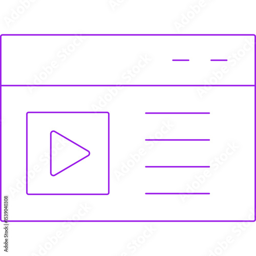 Videos single icon vector illustration