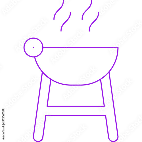 bbq single icon vector illustration