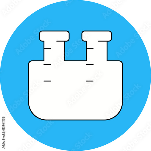 Test tube single icon vector illustration