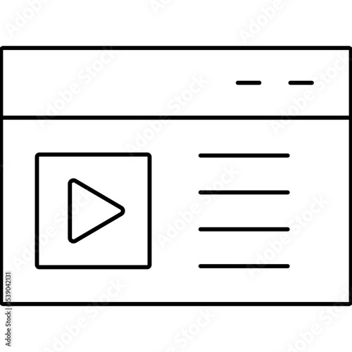 Videos single icon vector illustration
