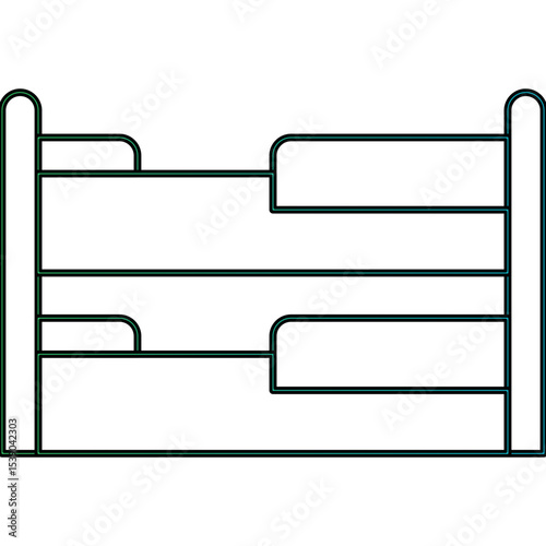 Beds single icon vector illustration