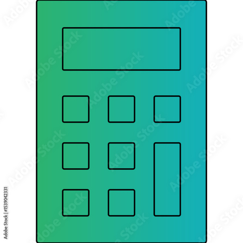 Calculator single icon vector illustration