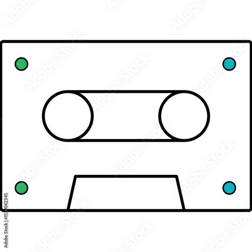 Cassete single icon vector illustration