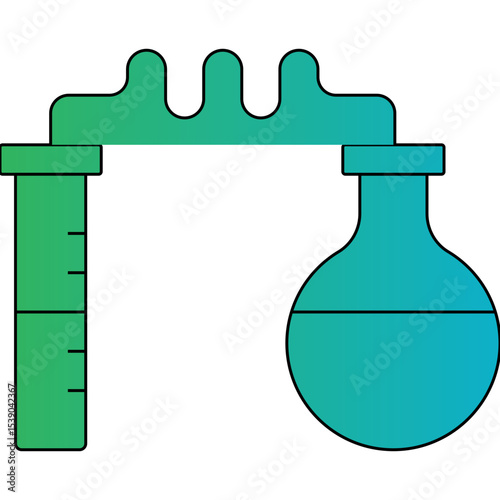 Chemical reaction single icon vector illustration