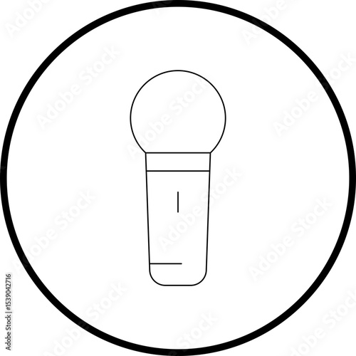 Mic single icon vector illustration