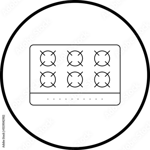 stoves single icon vector illustration