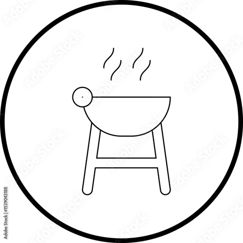 bbq single icon vector illustration