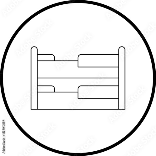 Beds single icon vector illustration