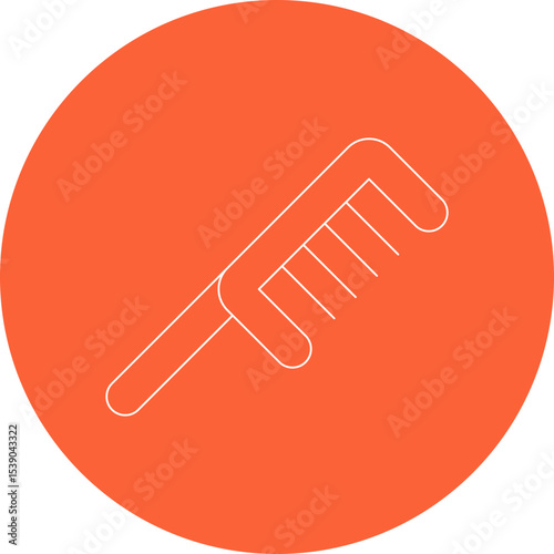 Comb single icon vector illustration