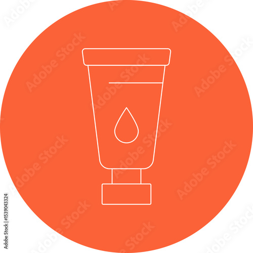 Cream single icon vector illustration