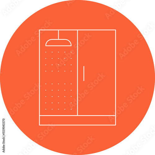 drawer single icon vector illustration