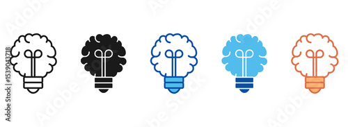 Idea Icon Set Multiple Style Collection
