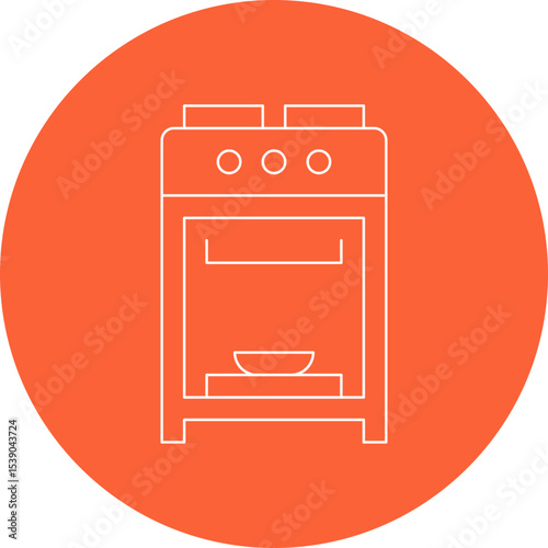 oven single icon vector illustration