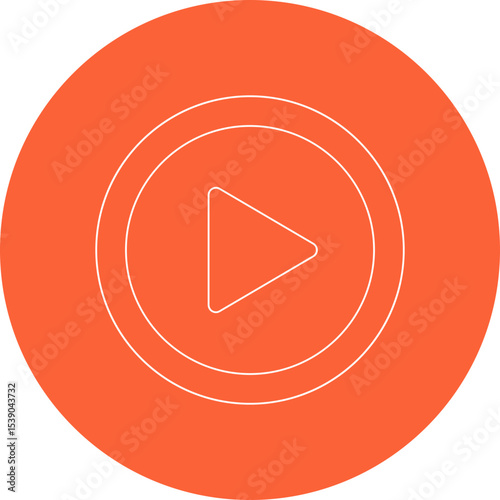 Play single icon vector illustration