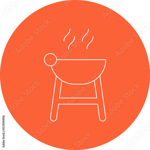 bbq single icon vector illustration