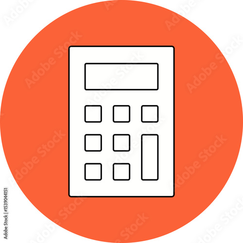 Calculator single icon vector illustration