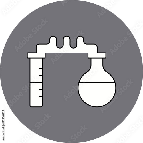 Chemical reaction single icon vector illustration