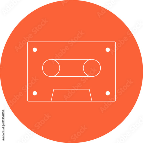 Cassete single icon vector illustration