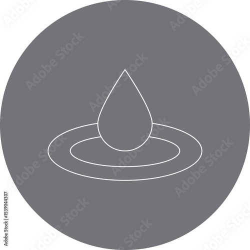 Drop single icon vector illustration