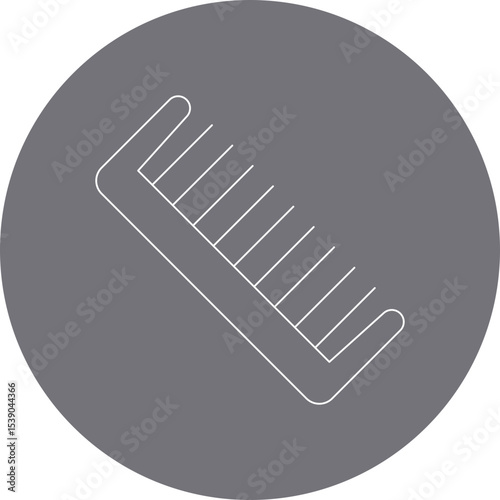Hair Comb single icon vector illustration