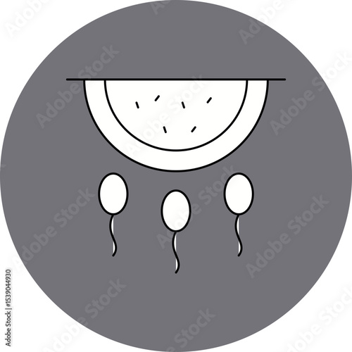 Sperm single icon vector illustration
