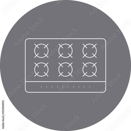 stoves single icon vector illustration