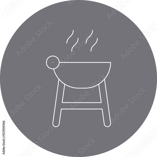 bbq single icon vector illustration