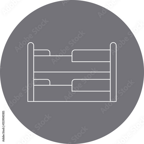 Beds single icon vector illustration