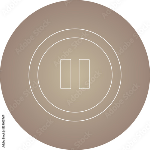 Pause single icon vector illustration