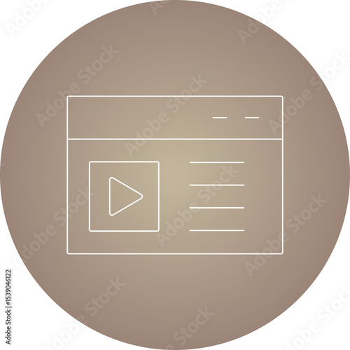 Videos single icon vector illustration