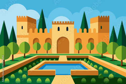 landscape with castle