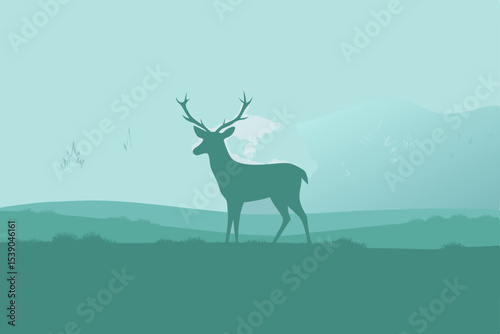 deer in the woods