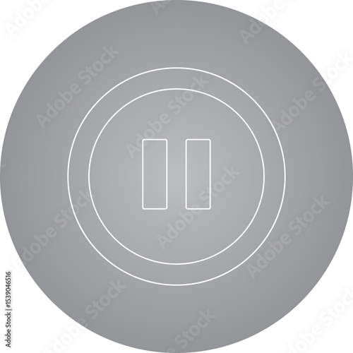 Pause single icon vector illustration