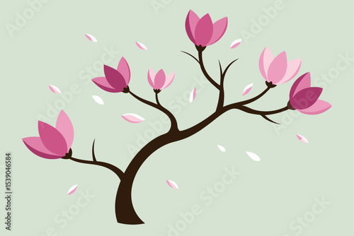 tree with pink flowers