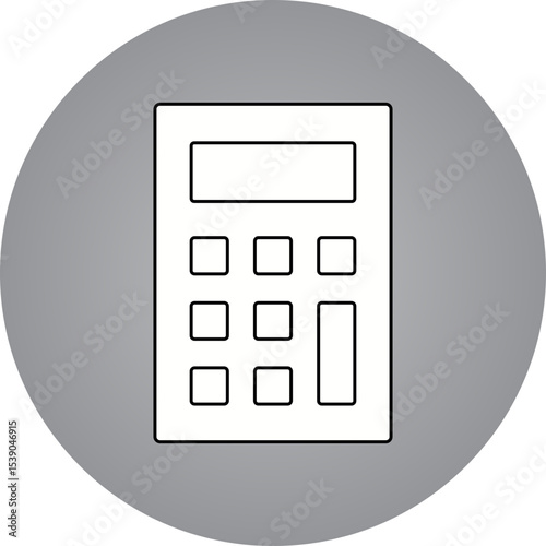 Calculator single icon vector illustration