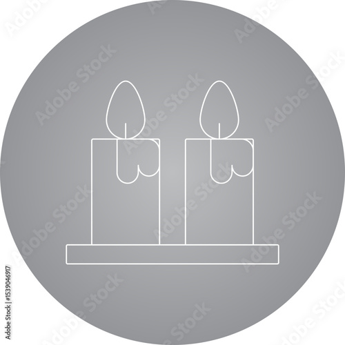 Candle single icon vector illustration