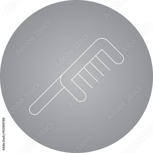 Comb single icon vector illustration