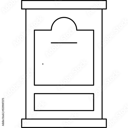 Doors single icon vector illustration