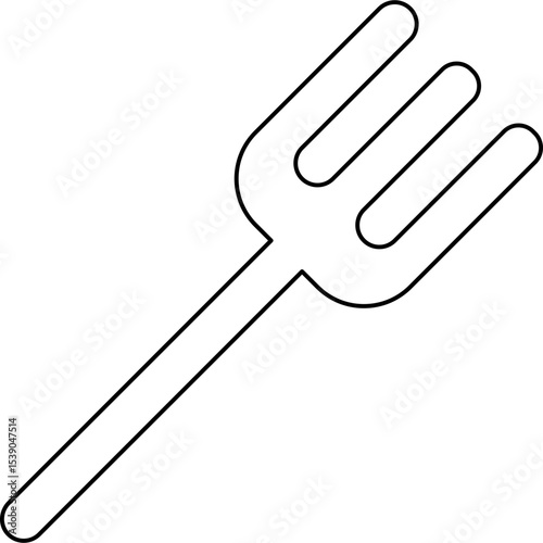 Fork single icon vector illustration