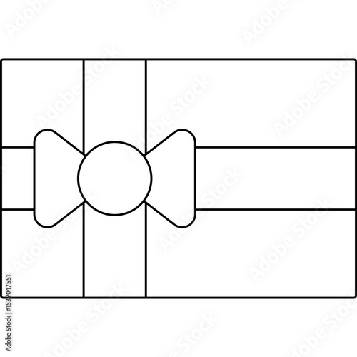 Gift box single icon vector illustration