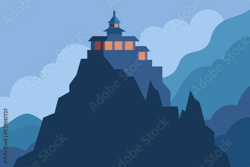 castle in the mountains