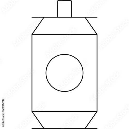 Soda can single icon vector illustration
