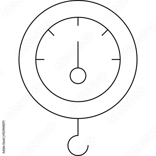 Weight machine single icon vector illustration